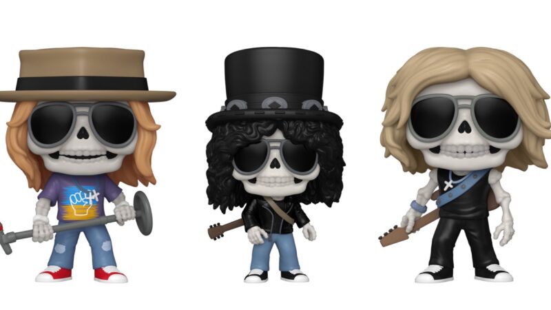 Funko anuncia colecionáveis do Guns N’ Roses em versões esqueletos