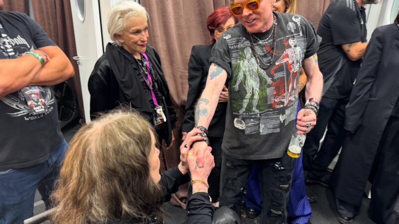 Axl Rose encontra com Ozzy Osbourne pela primeira vez