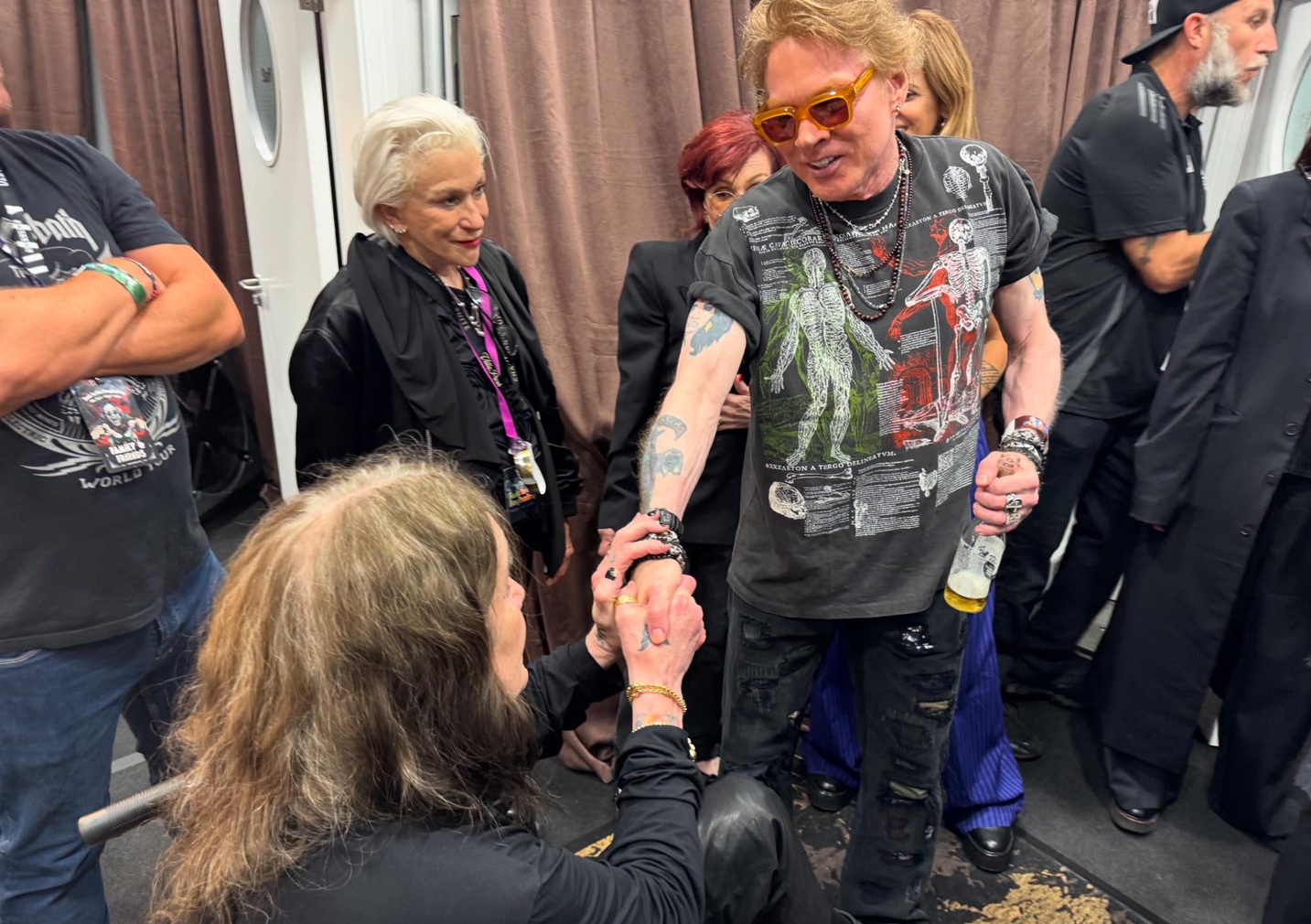 Axl Rose encontra com Ozzy Osbourne pela primeira vez